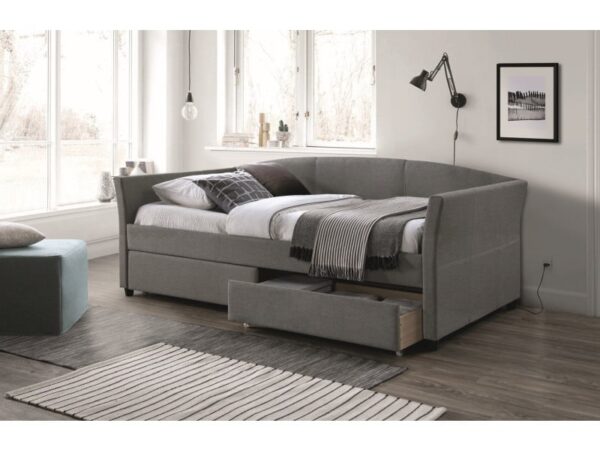 Letto imbottito Lanta grigio Tap.54 90x200 cm