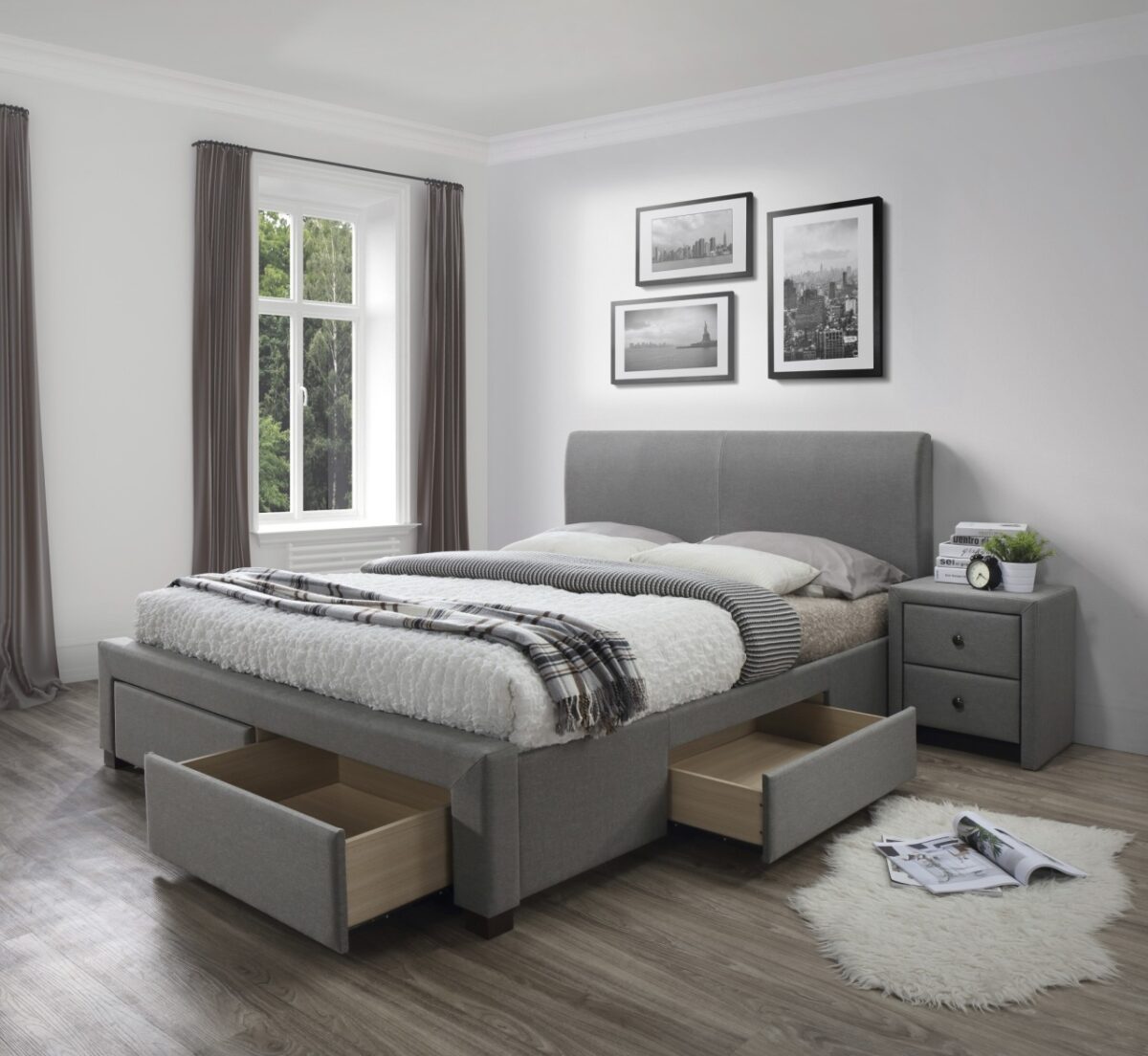 Letto MODENA imbottito - 180 x 200 cm - immagine 4