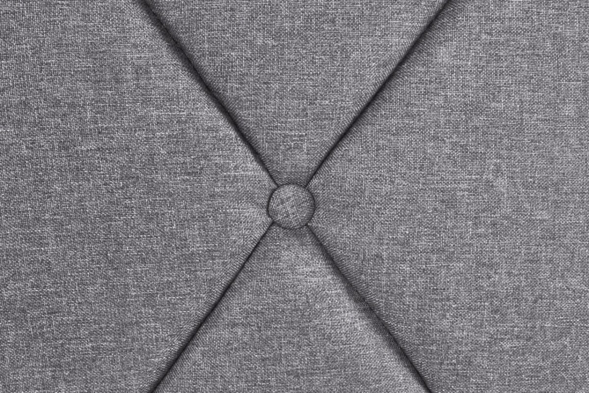 Letto Betina imbottito in grigio - 160x200 cm - immagine 5