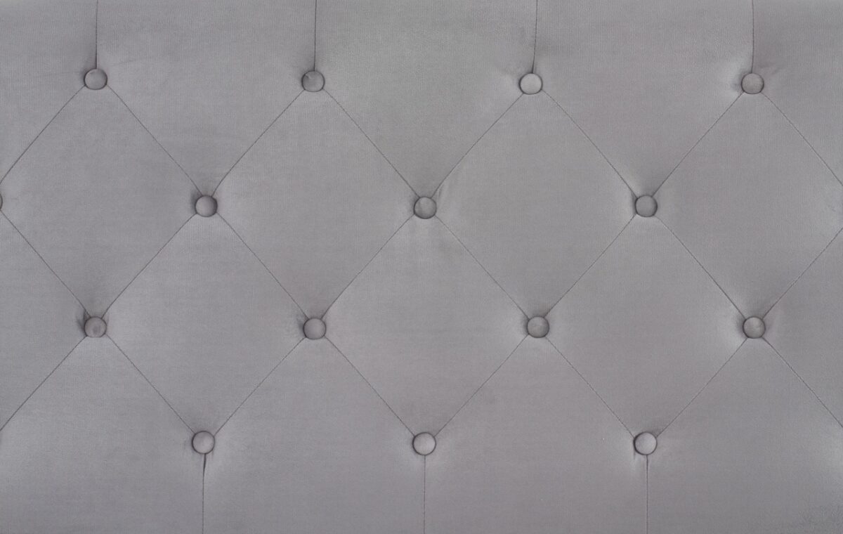 Letto Sabrina imbottito in tessuto grigio - 160x200 cm - immagine 18
