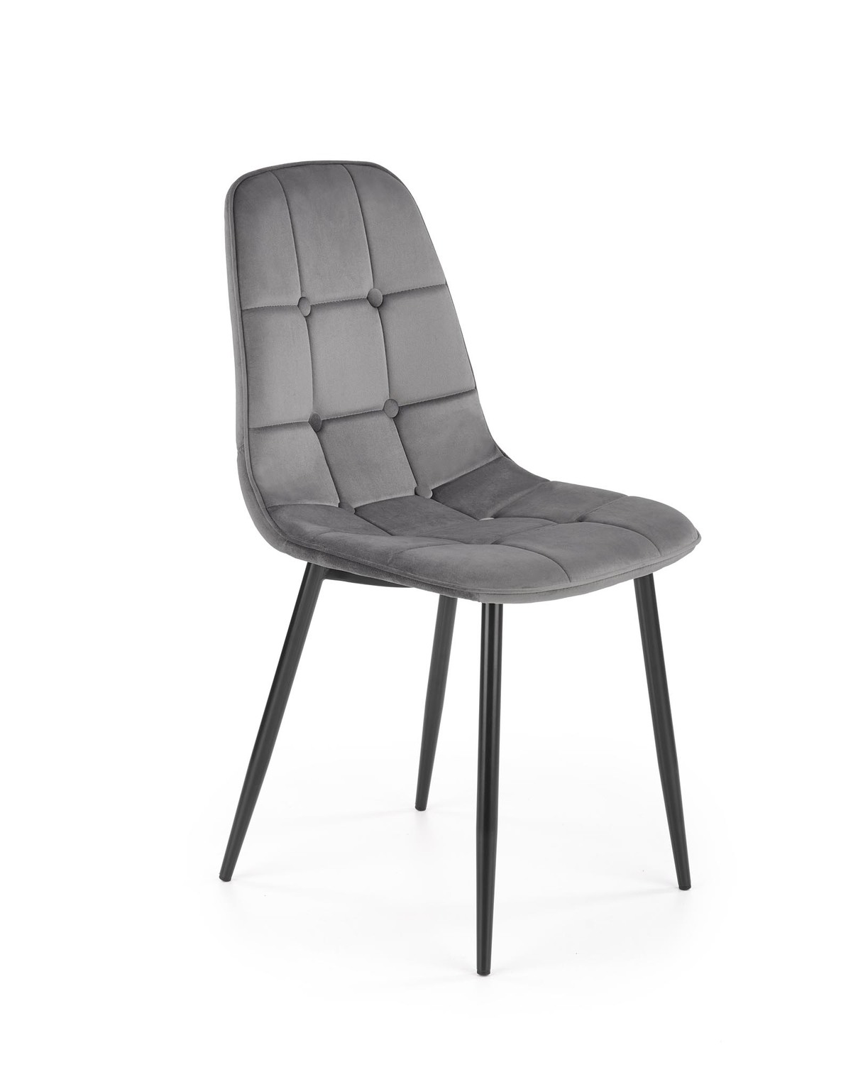 product-1661 Sedia K417 grigio velluto - immagine 1