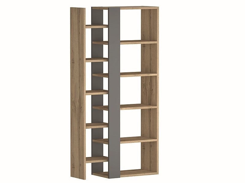 raft-combo-–-stejar-wotan-antracit30190 Scaffale Combo in rovere wotan/antracite - immagine 1