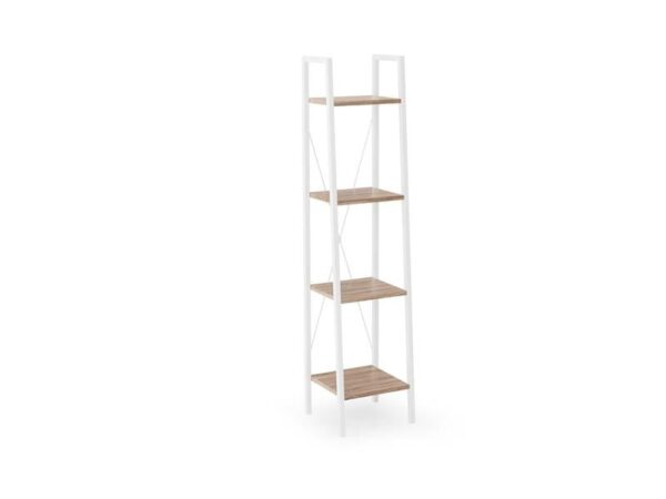 Scaffale Narvik REG1 in bianco - L34 x L32 x H148 cm