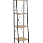 Scaffale Narvik REG1 in nero - L34 x L32 x H148 cm