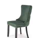 Sedia Alda in velluto verde scuro H95 cm