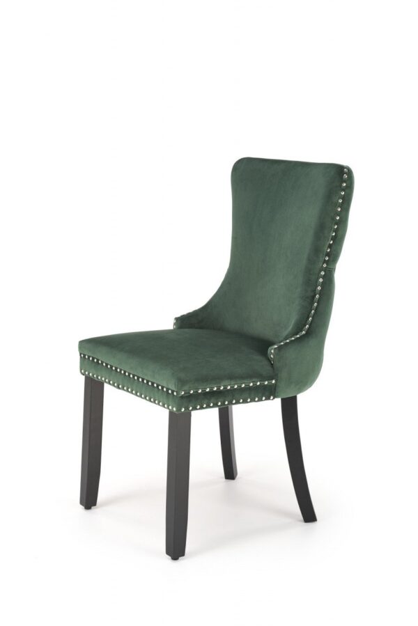 Sedia Alda in velluto verde scuro H95 cm
