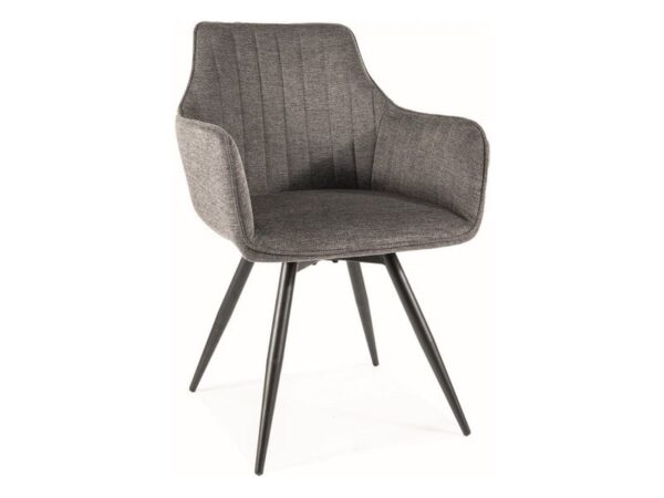Sedia Brego Ball grigio18/nero