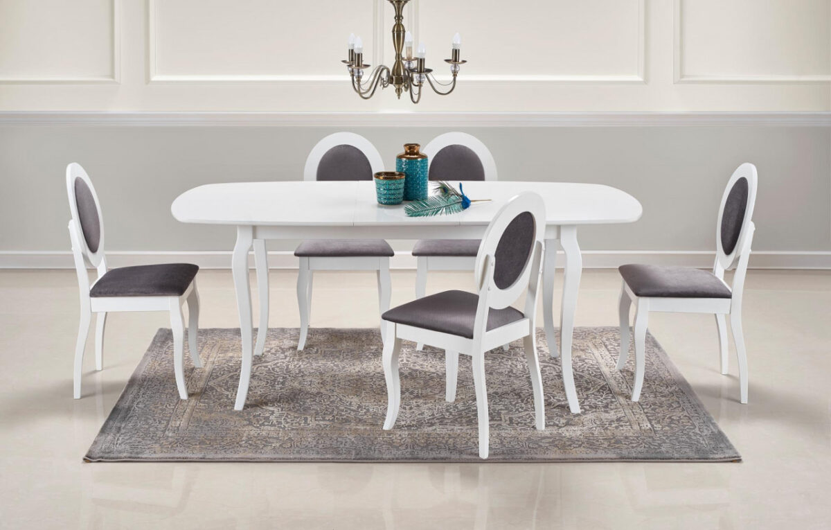 Sedia Barock materiale grigio bianco - immagine 9