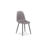 Sedia Fox in velluto grigio - H 86 cm
