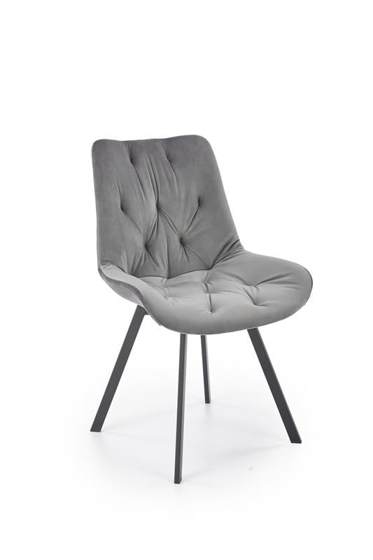 scaun-catifea-k519-velvet-gri27786 K519 sedia in velluto grigio velluto - immagine 1