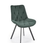 Sedia in velluto K519 verde velluto