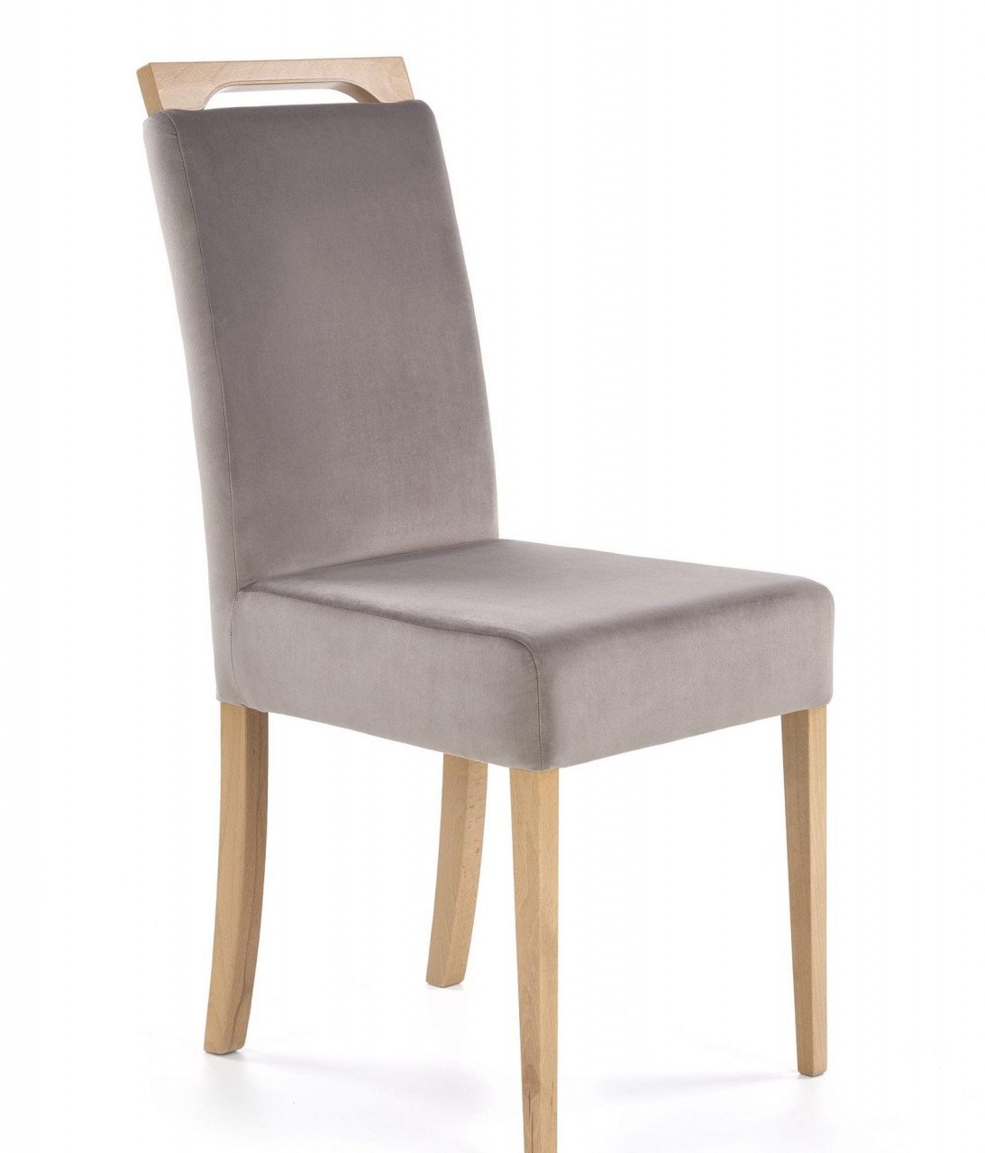 scaun-clarion-velvet-gri-stejar-miere-riviera-9112730 Sedia Clarion in velluto grigio/grigio miele Riviera 91 - immagine 1