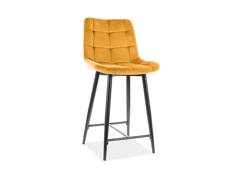 scaun-de-bar-chic-h-2-galben-negru-–-h92-cm23600 Sgabello da bar Chic H-2 in giallo/nero - H92 cm - immagine 1