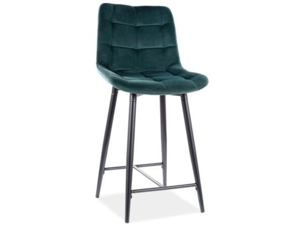 Sgabello da bar Chic H-2 in verde - H92 cm
