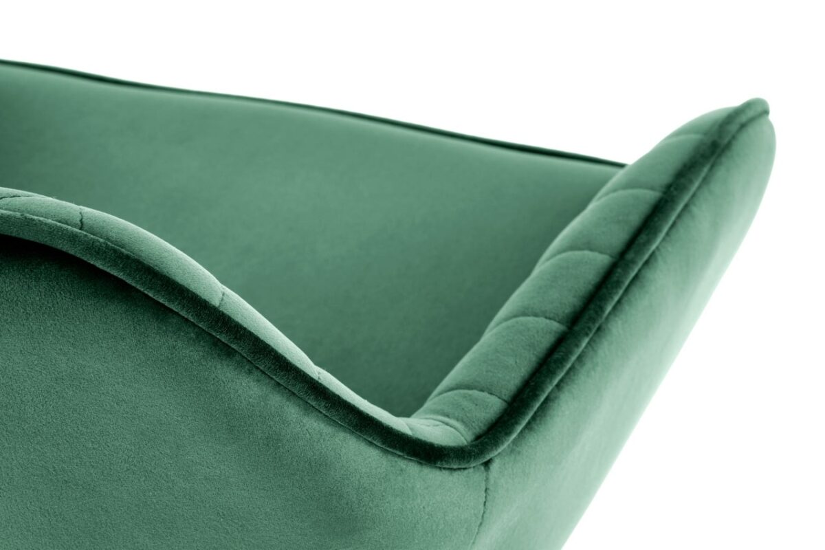 Sgabello da bar H-103 in velluto verde- H114 cm - immagine 13