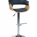 Sgabello da bar H-45 in nero