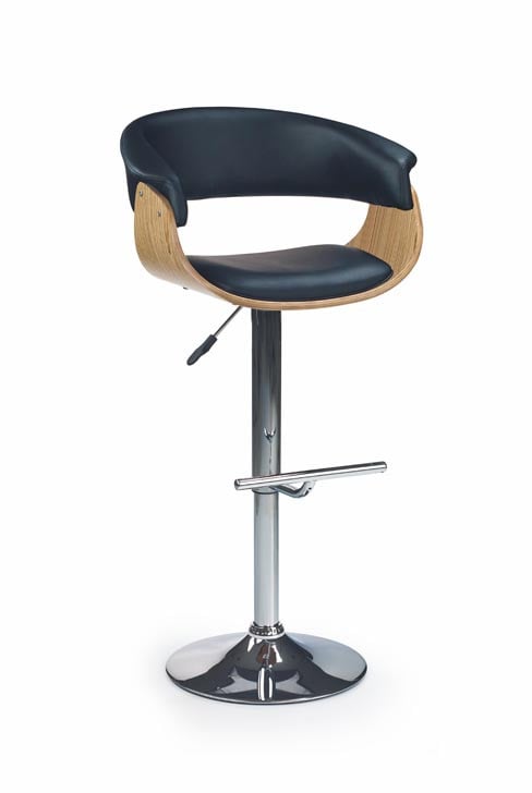 scaun-de-bar-h-45-negru10014 Sgabello da bar H-45 in nero - immagine 1