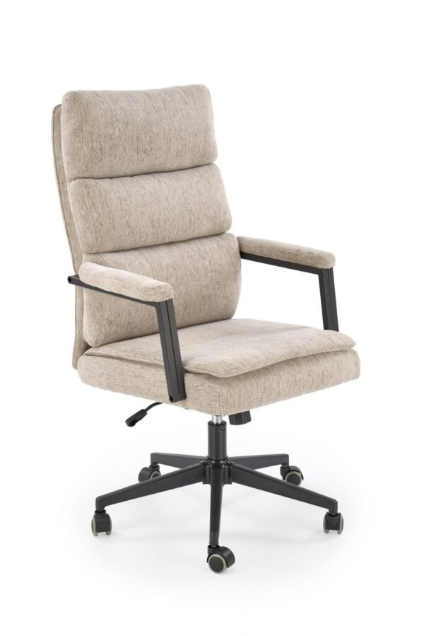 Sedia da ufficio Adriano in tessuto beige - H110 cm