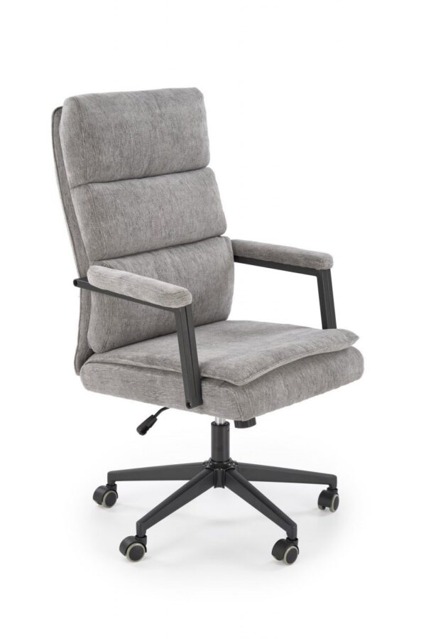 Sedia da ufficio Adriano in tessuto grigio - H110 cm