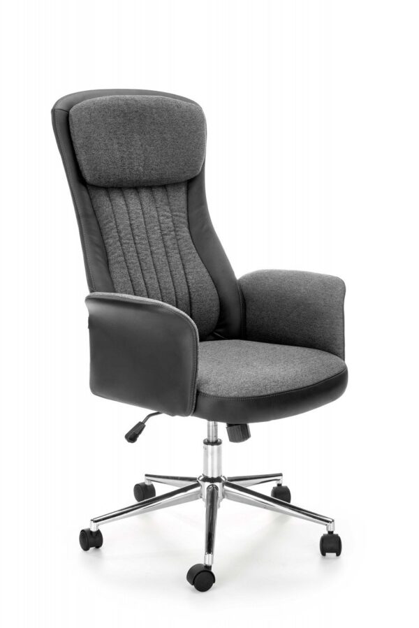Sedia da ufficio Argento in graphite/nero - L118 cm