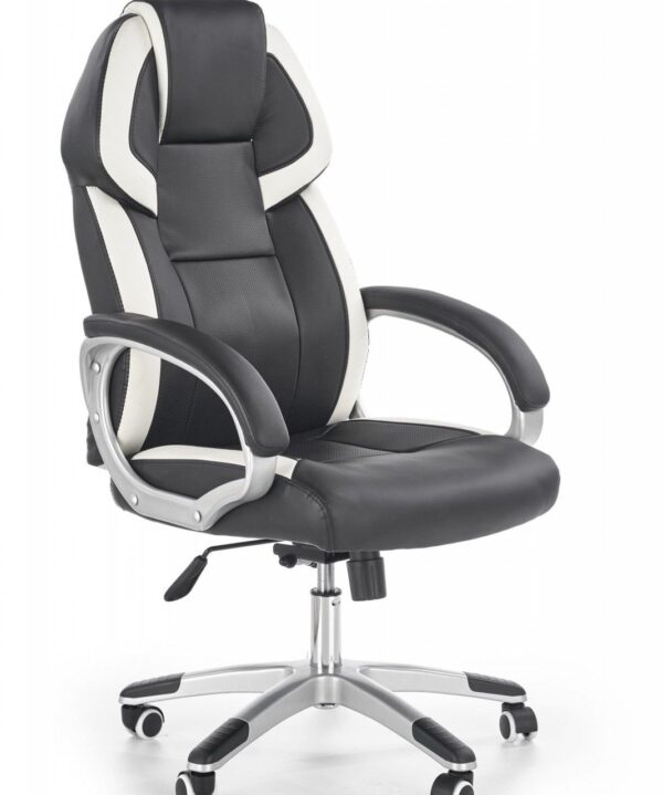 Sedia da ufficio Barton in bianco nero