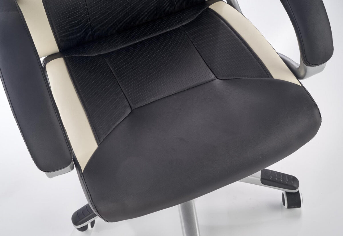Sedia da ufficio Barton in bianco nero - immagine 6