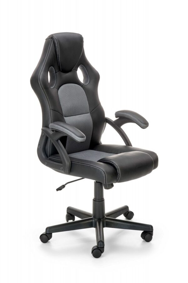 Sedia da ufficio Berkel in nero/grigio - H117 cm