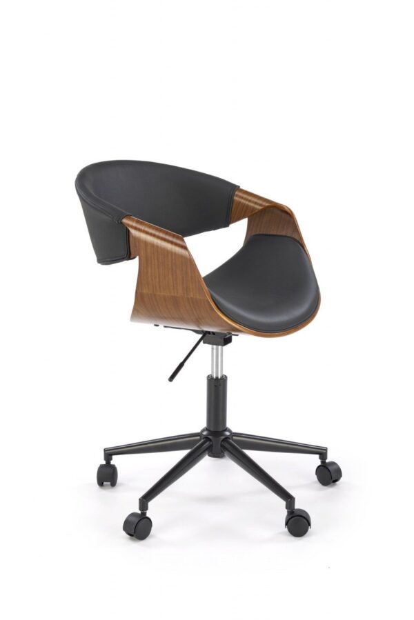 Sedia da ufficio Bilbo in nero/nero - H82 cm