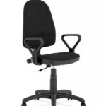 Sedia da ufficio Bravo in nero - H108 cm H108 cm EF019