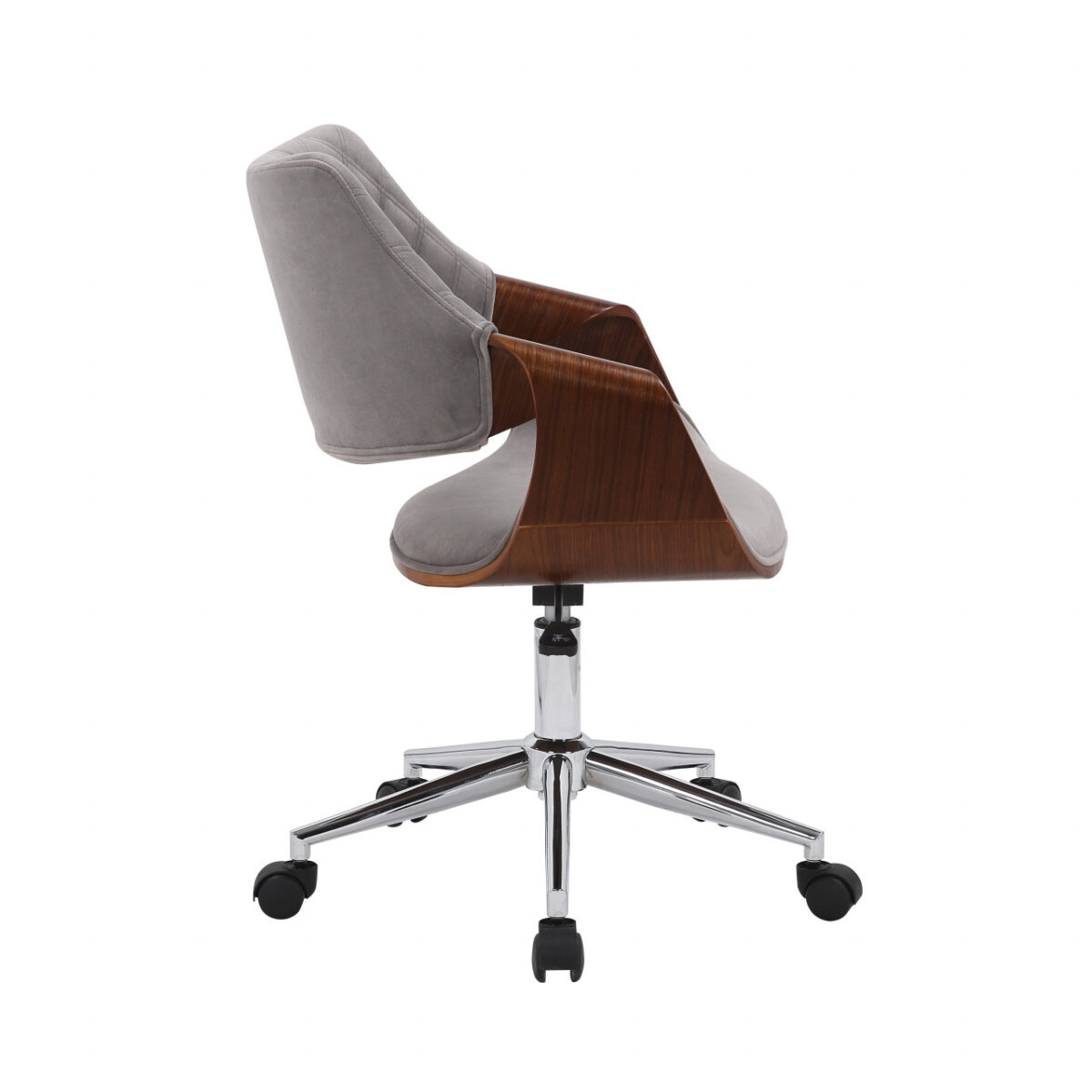 Sedia da ufficio Colt in noce/grigio - H64 cm - immagine 3