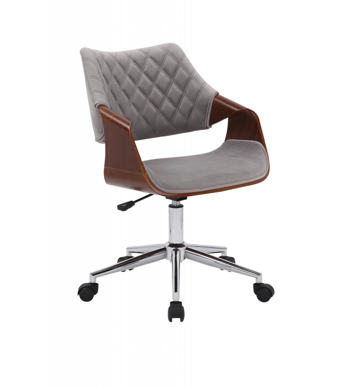 scaun-de-birou-colt-nuc-gri-h64-cm99517 Sedia da ufficio Colt in noce/grigio - H64 cm - immagine 1