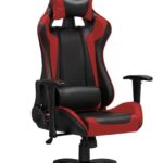 Sedia da ufficio Defender in nero rosso