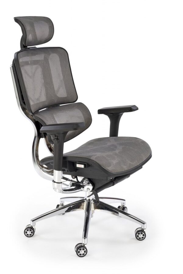 Sedia da ufficio Ethan in grigio - H139 cm