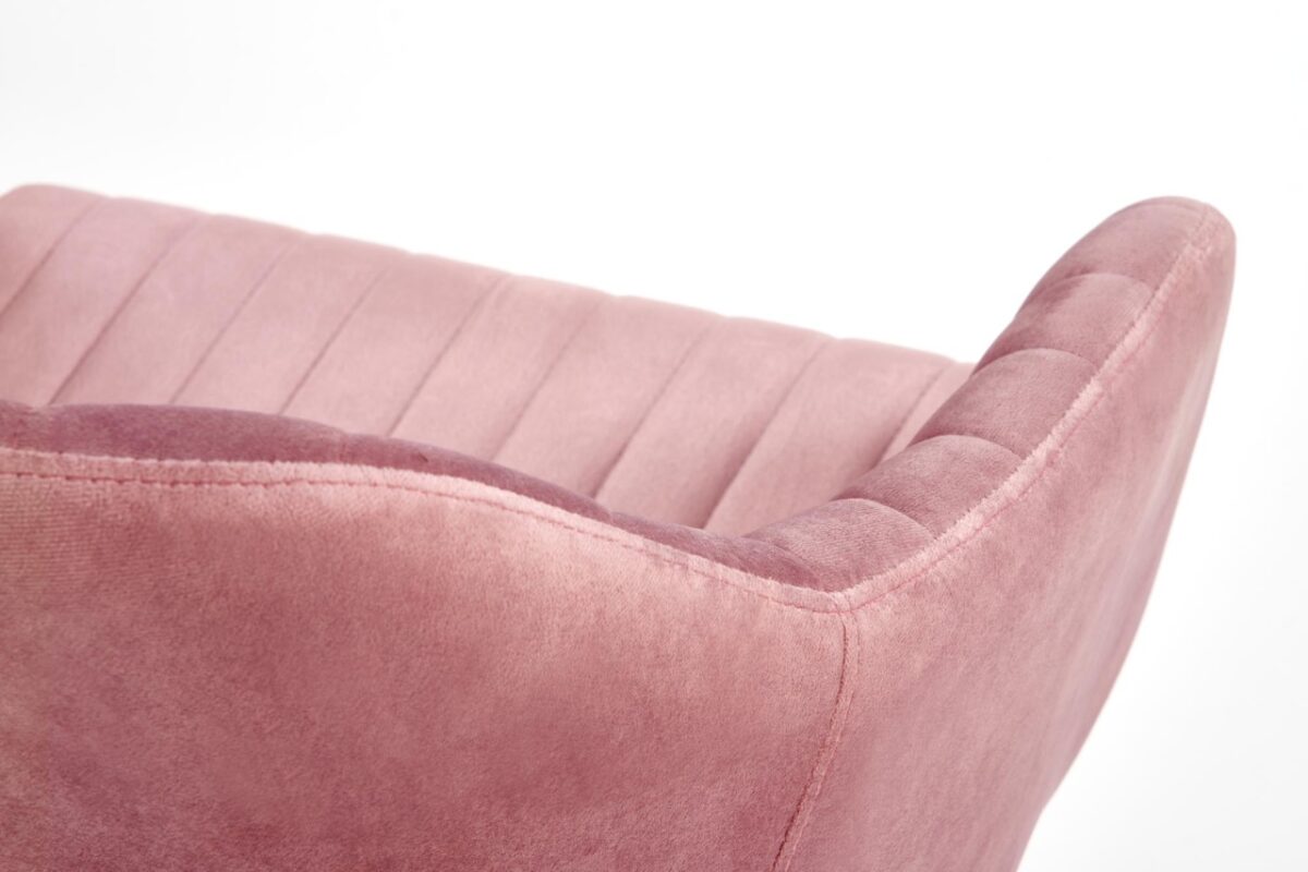 Sedia da ufficio Fresco in velluto rosa - H91 cm - immagine 13