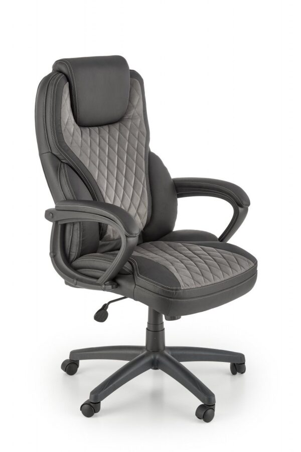Sedia da ufficio Gandalf in nero/grigio - H120 cm