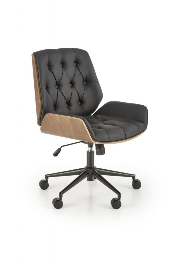 Sedia da ufficio Gavin in noce/nero - H100 cm
