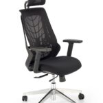 Sedia da ufficio Geronimo in nero - H125 cm