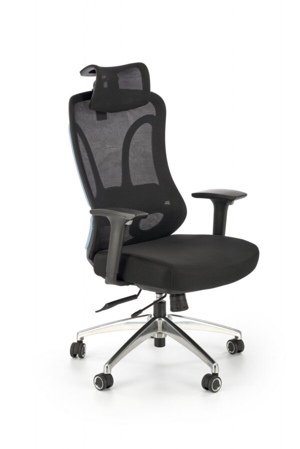 Sedia da ufficio Gilberto in nero - H129 cm