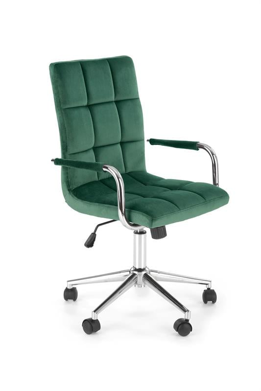 scaun-de-birou-gonzo-4-velvet-verde-–-h105-cm27465 Sedia da ufficio Gonzo 4 in velluto verde - H105 cm - immagine 1