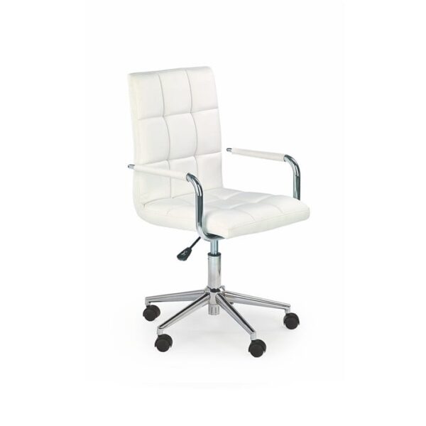 Sedia da ufficio Gonzo2 in bianco - H 98-110 cm