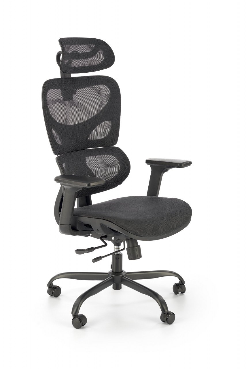 scaun-de-birou-gotard-negru-h126-cm99576 Sedia da ufficio Gotard in nero - H126 cm - immagine 1