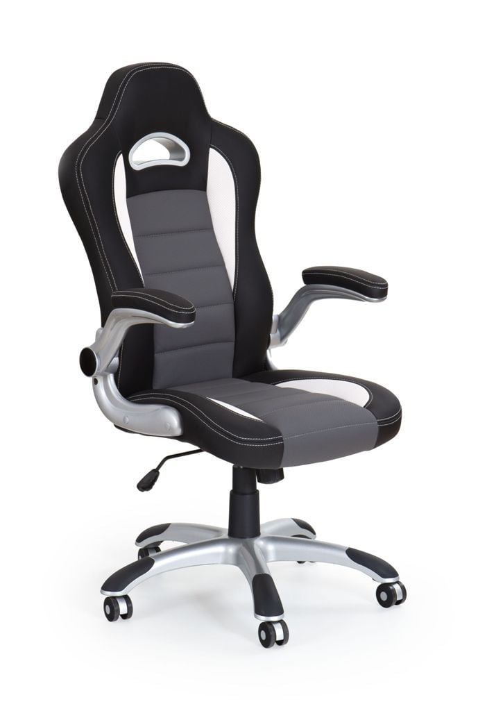 scaun-de-birou-lotus-negru-gri10128 Sedia da ufficio Lotus in nero grigio - immagine 1