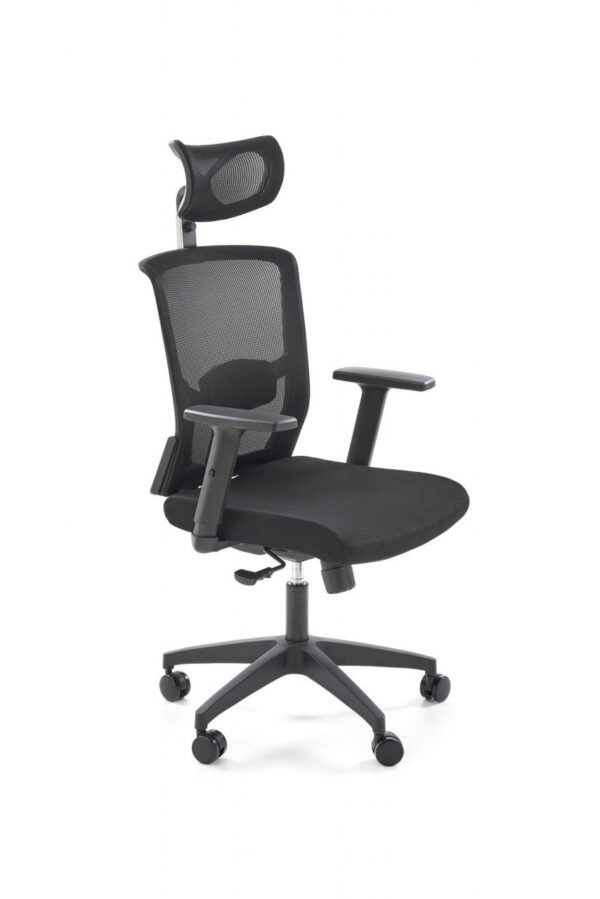 Sedia da ufficio Mason in nero - H130 cm