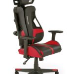 Sedia da ufficio Nitro in nero/rosso - H137 cm