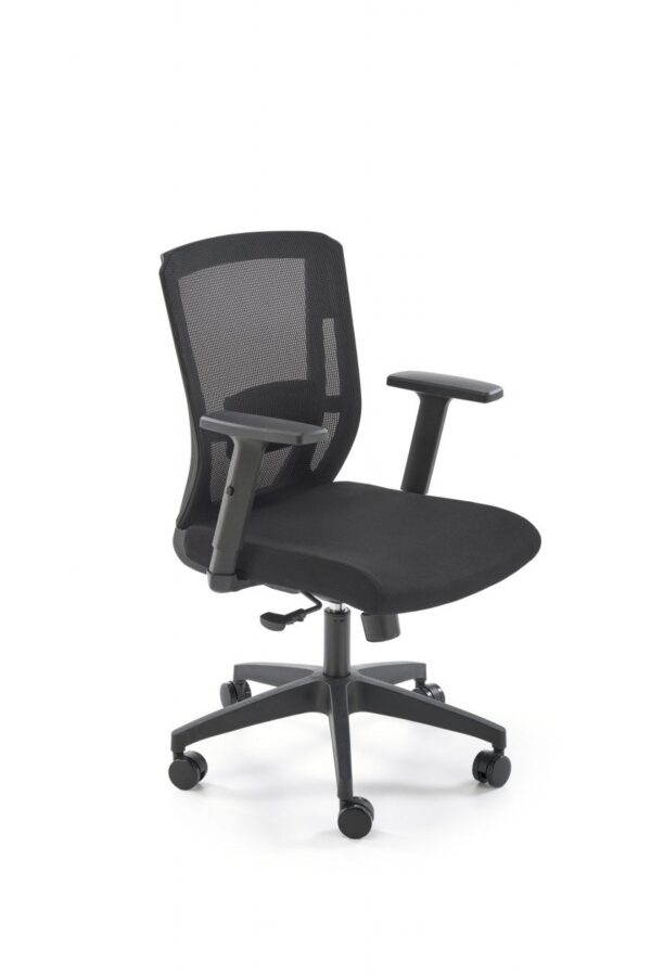 Sedia da ufficio Paredes in nero - H107 cm
