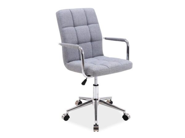 Sedia da scrivania Q-022 imbottita grigia - H87 cm
