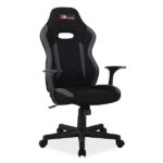 Sedia da ufficio Rapid in nero/grigio - H109 cm