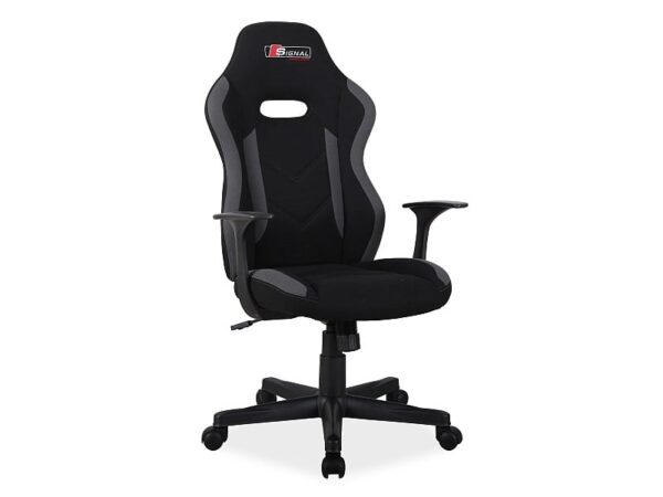 Sedia da ufficio Rapid in nero/grigio - H109 cm
