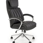 Sedia da ufficio Romano in nero - H121 cm