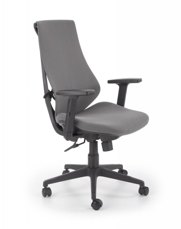 Sedia da ufficio Rubio in grigio/nero - H60 cm